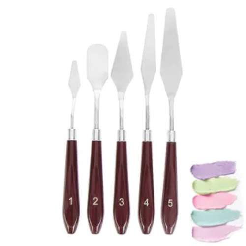 5 pc Palette Knife Set - Click Image to Close